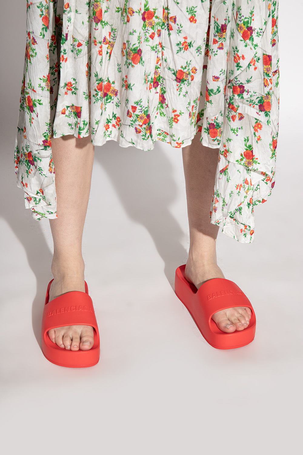 Balenciaga 2024 red sandals